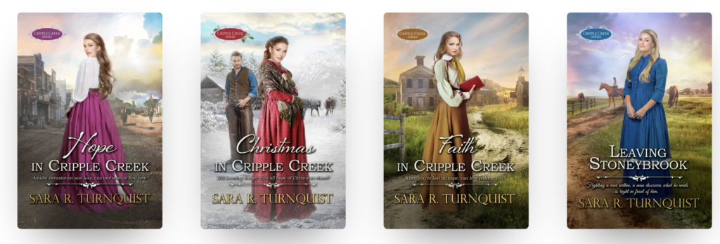 Examples of Christian romance book covers 